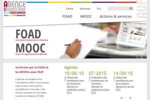 Zoom Page d'accueil FOAD-MOOC